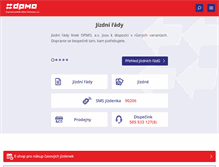 Tablet Screenshot of dpmo.cz